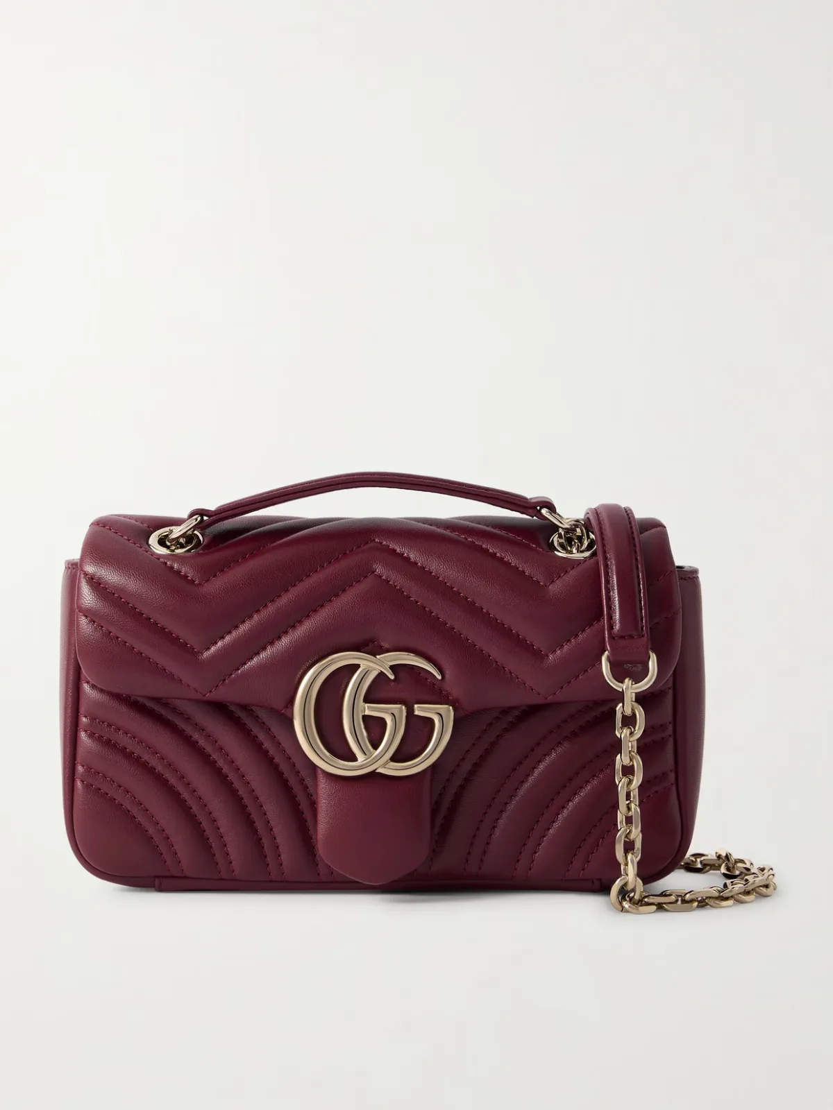 - Gg Marmont 2.0 Quilted Leather Shoulder Bag -