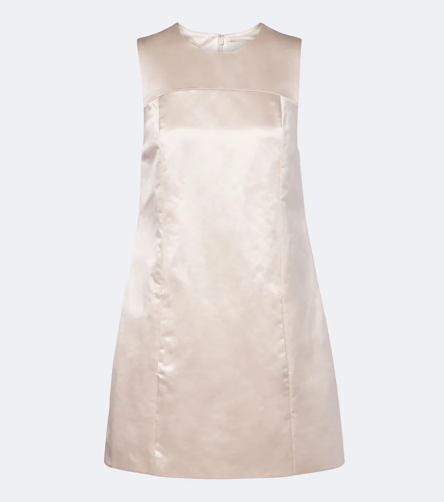 Chester Cotton and Silk Satin Shift Dress by Posse