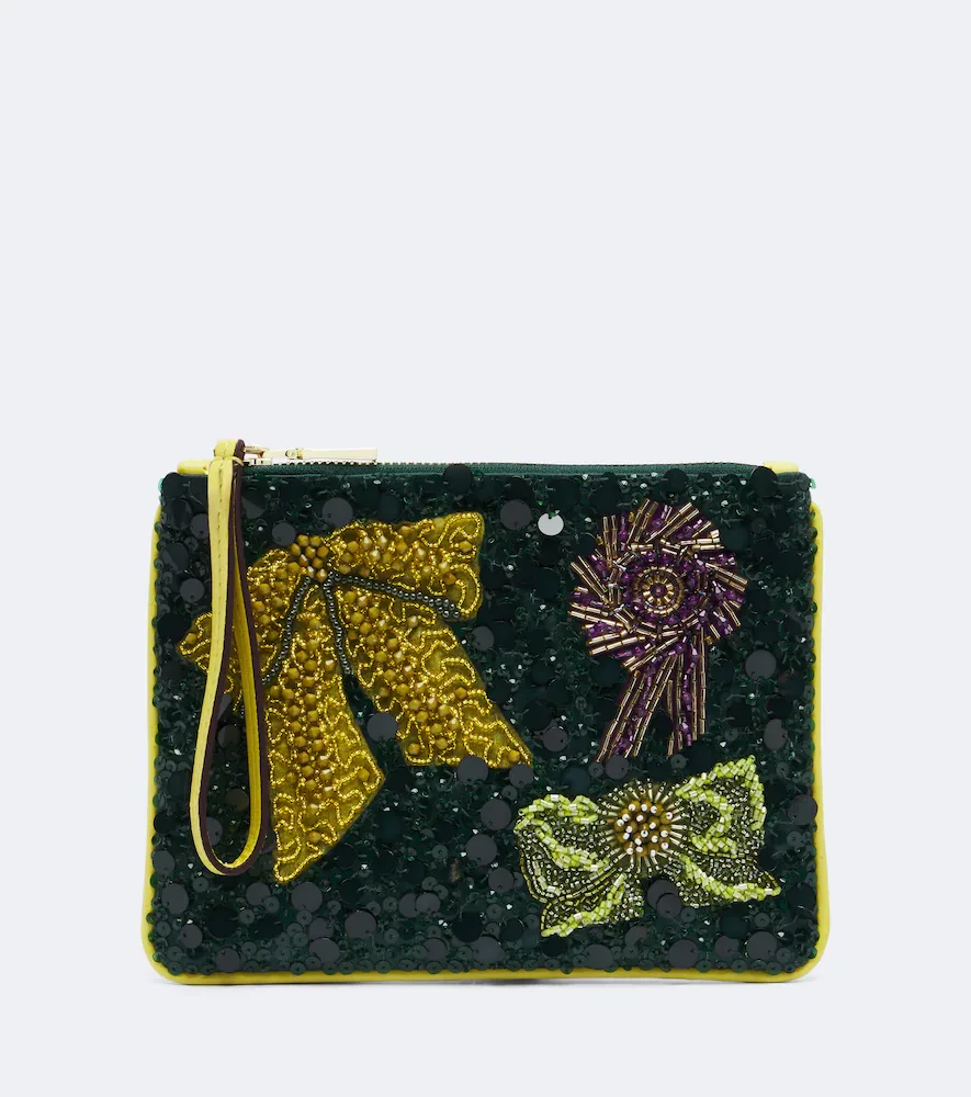 Rosette Embellished Pouch by Alemais