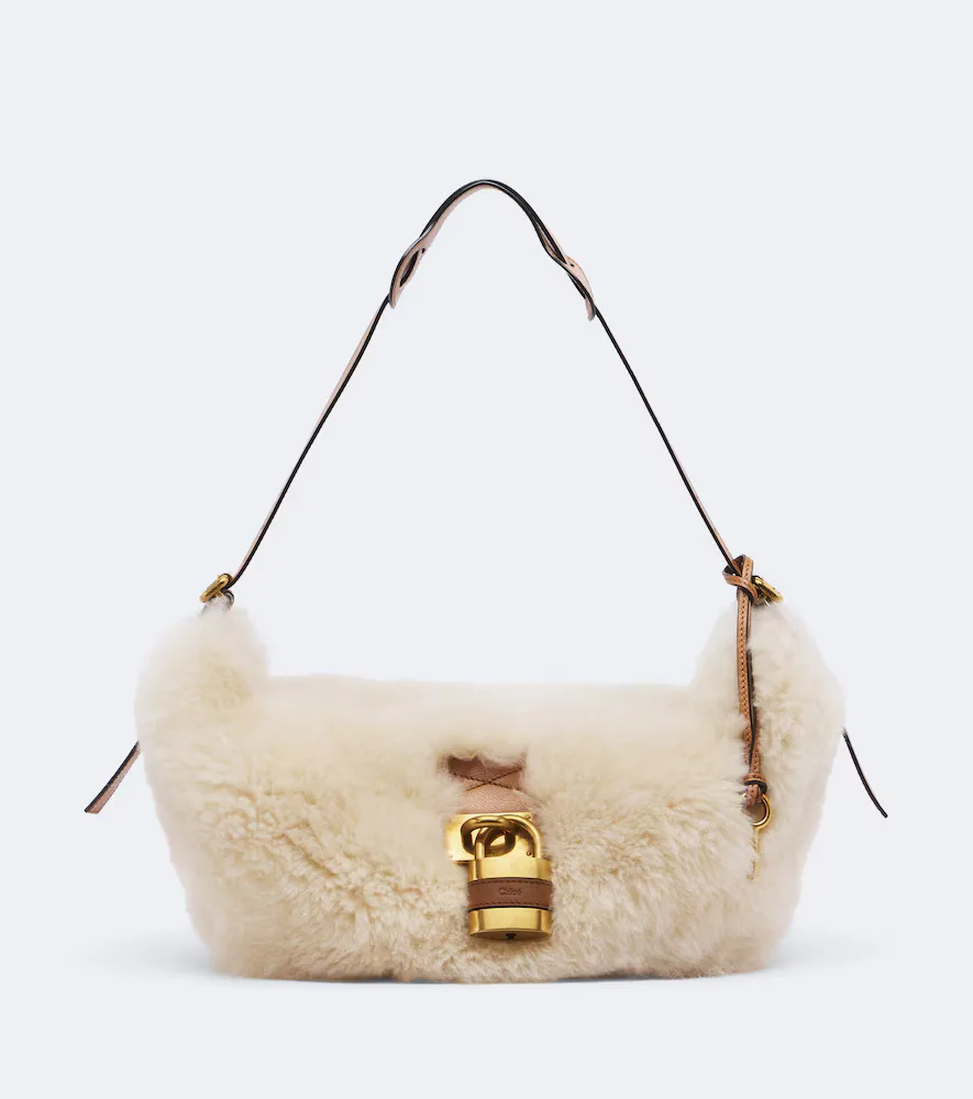Paddington Shearling Shoulder Bag by Chloé