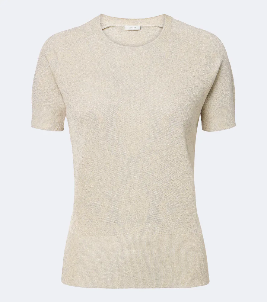 Char Snake-Print Lurex Jacquard Top by Joseph