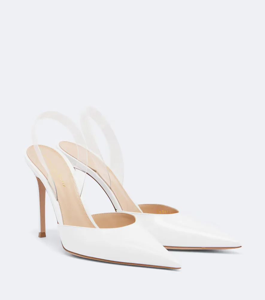 Leather Slingback Pumps