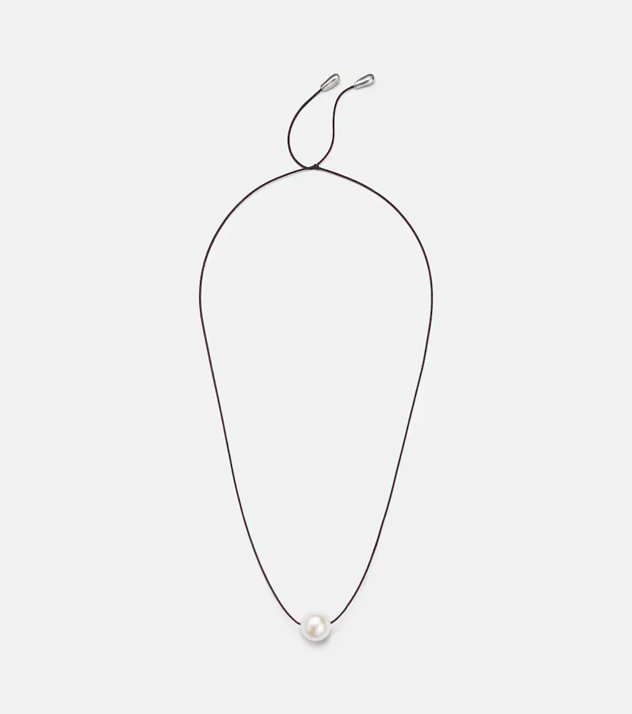 Emilie Sterling Silver Choker with Freshwater Pearl by Sophie Buhai