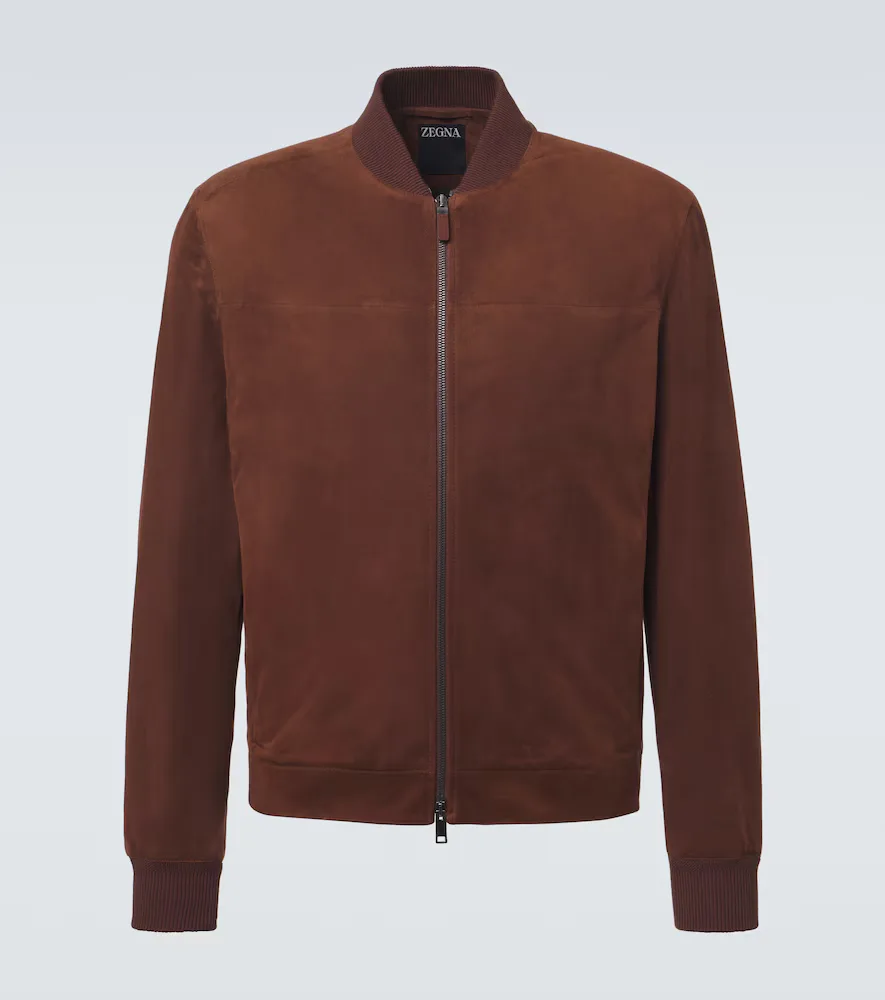 Suede Bomber Jacket by Zegna