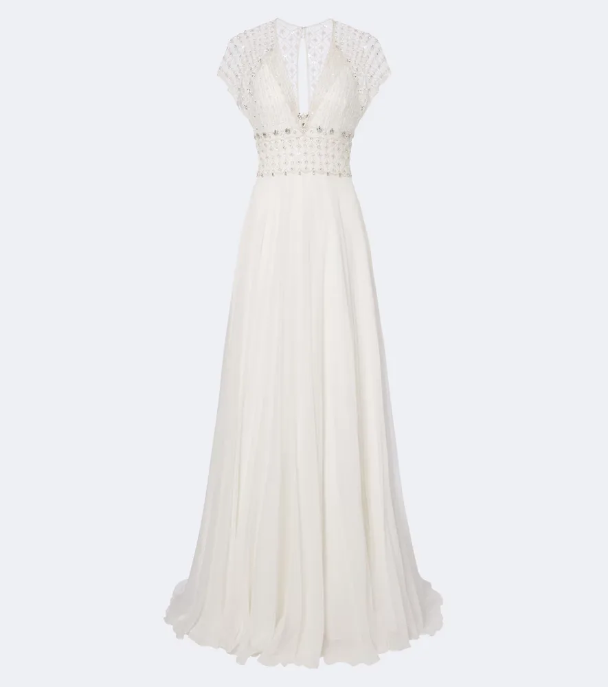 Bridal Momento Tulle and Silk Chiffon Gown by Jenny Packham