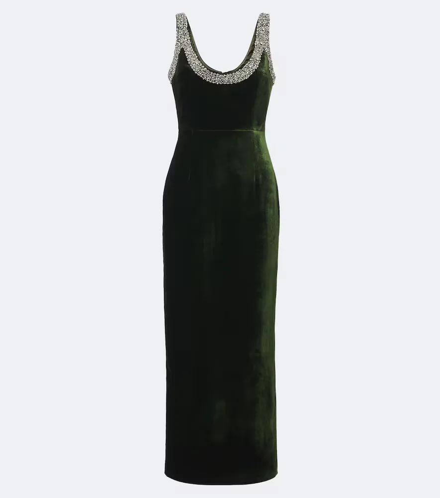 Embellished Velvet Cocktail Dress by The New Arrivals Ilkyaz Ozel