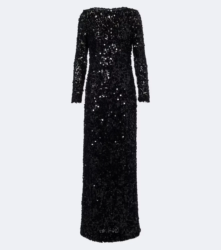 Sequined Gown by Oscar de la Renta
