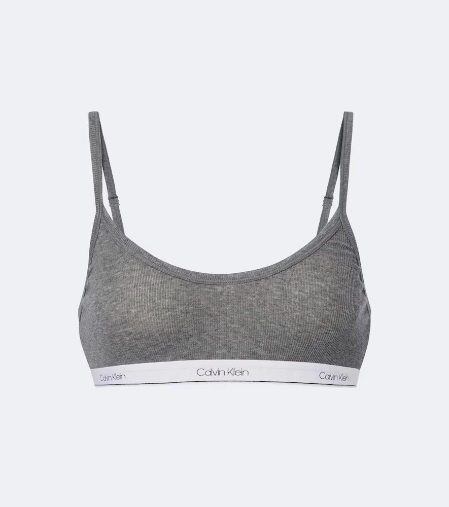 Collection Sienna Ribbed-Knit Cotton-Blend Bralette