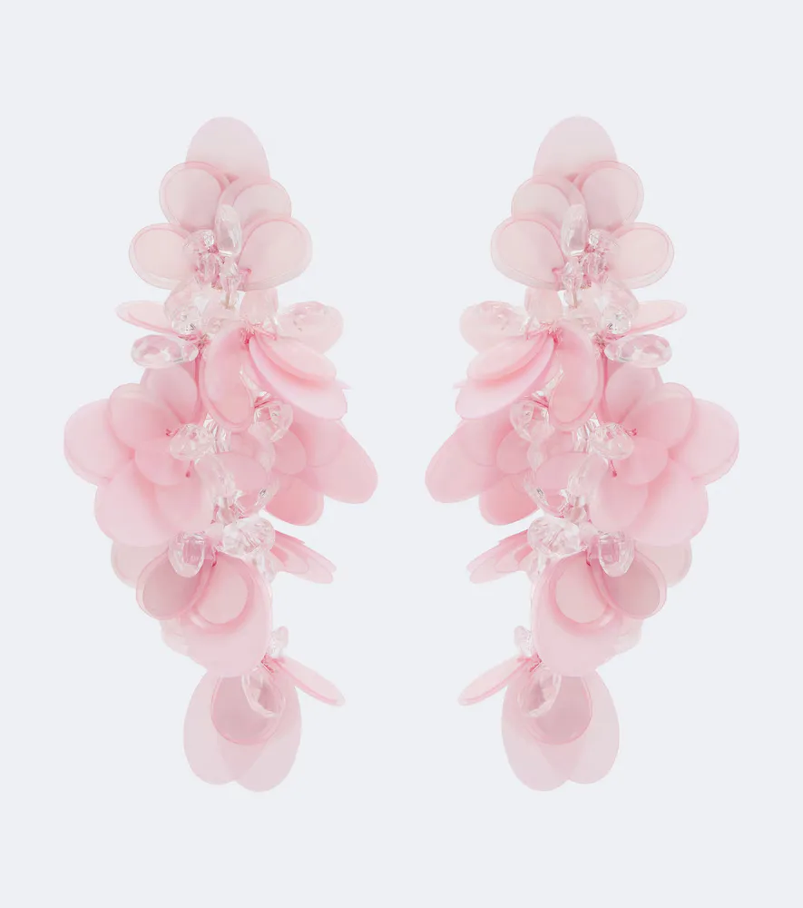 Embellished Drop Earrings by Oscar de la Renta