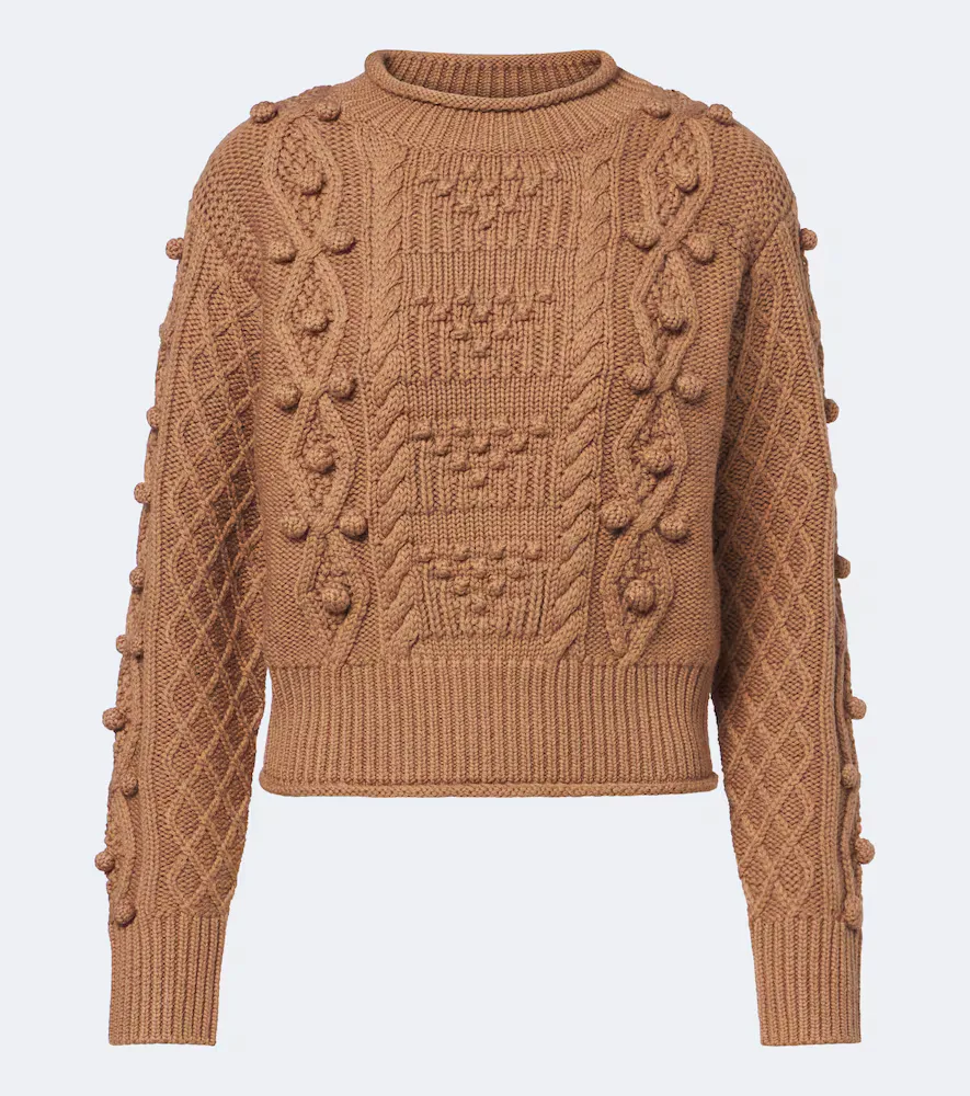 Milo Cable-Knit Wool Sweater by Emilia Wickstead