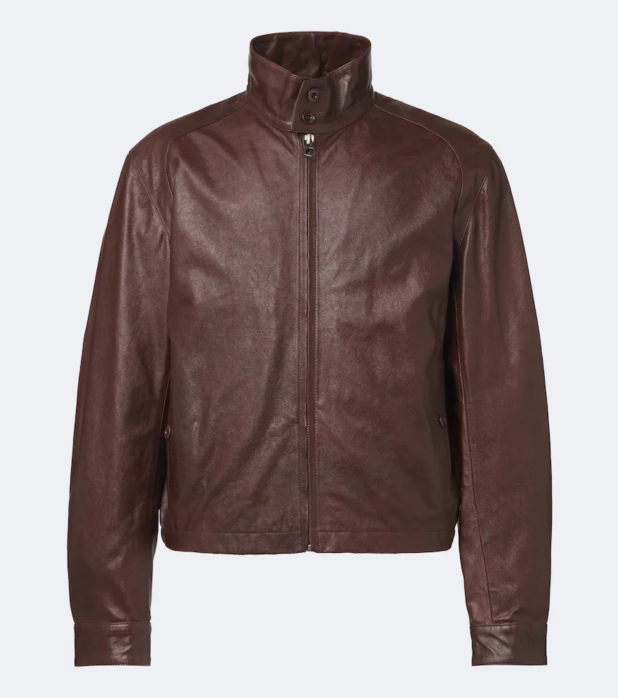 Harrington Leather Jacket by Lemaire