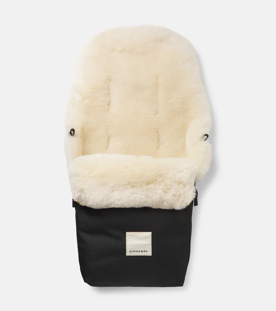 Minipuff Shearling-Lined Stroller Liner by Binibamba