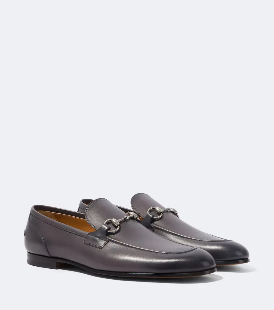 Jordaan Horsebit Leather Loafers by Gucci