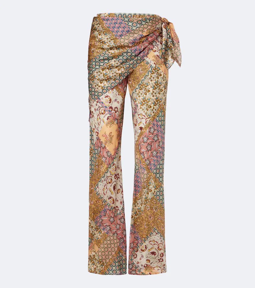 Fairlight Silk Habotai Wide-Leg Pants by Zimmermann