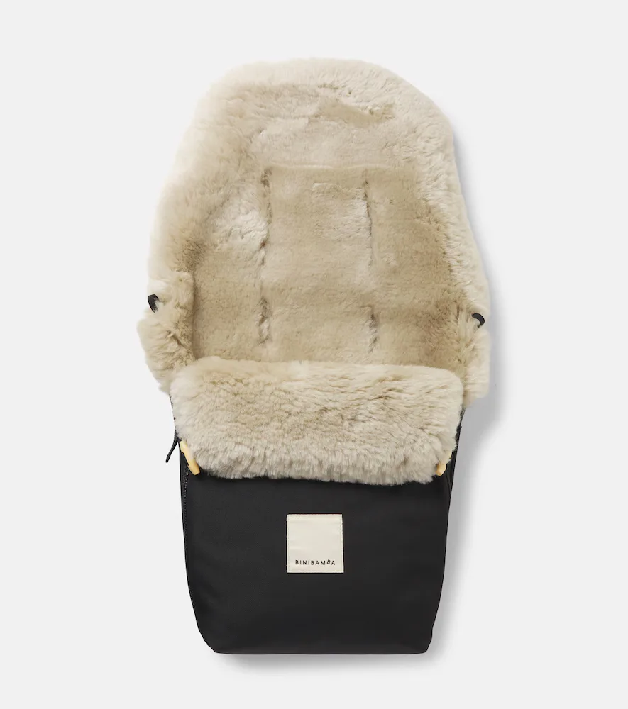 Minipuff Shearling-Lined Stroller Liner by Binibamba