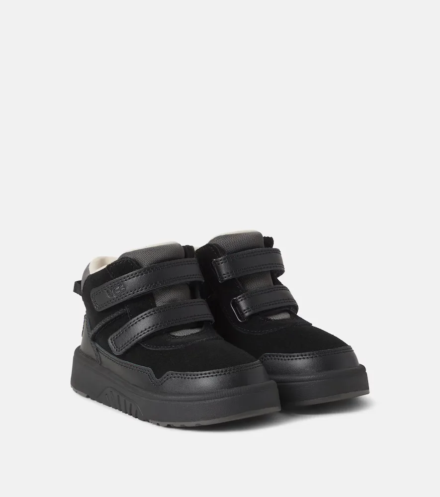 T Rennie Leather-Trimmed Suede Sneakers by UGG