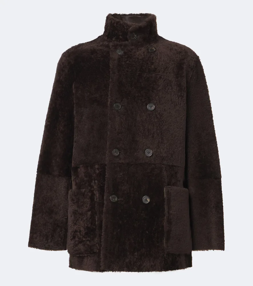 Caleb Reversible Shearling and Leather Coat by Arma