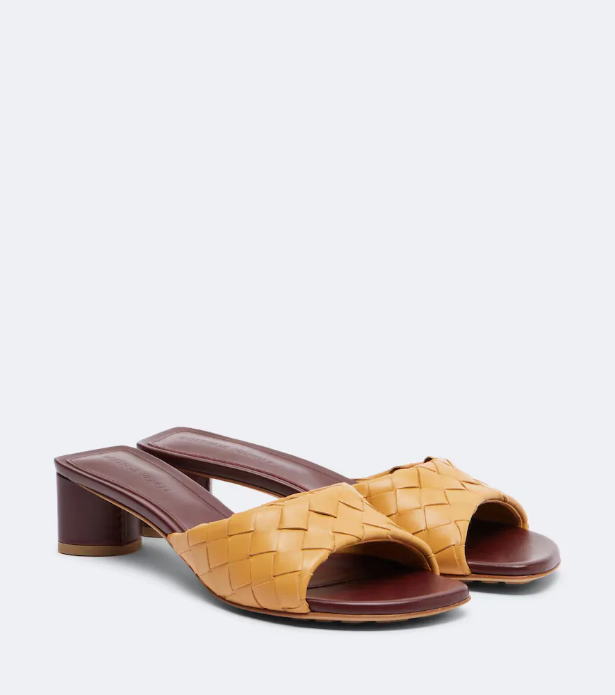 Parco Intrecciato Leather Mules by Bottega Veneta