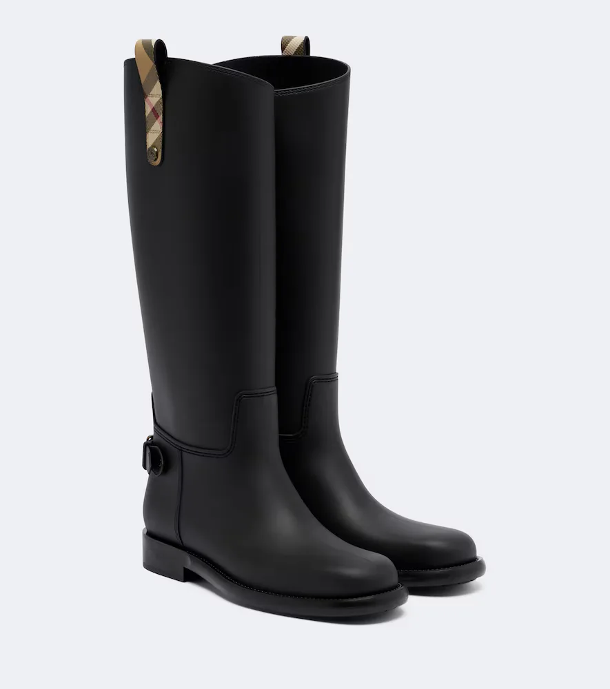 Check Rain Boots by Burberry