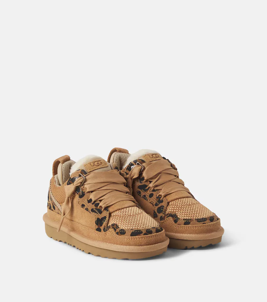 T Rennie Suede-Trimmed Low-Top Sneakers by UGG