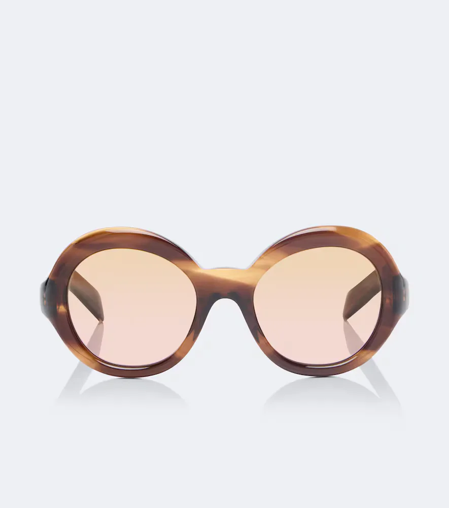Shadowplay Round Sunglasses by Prada