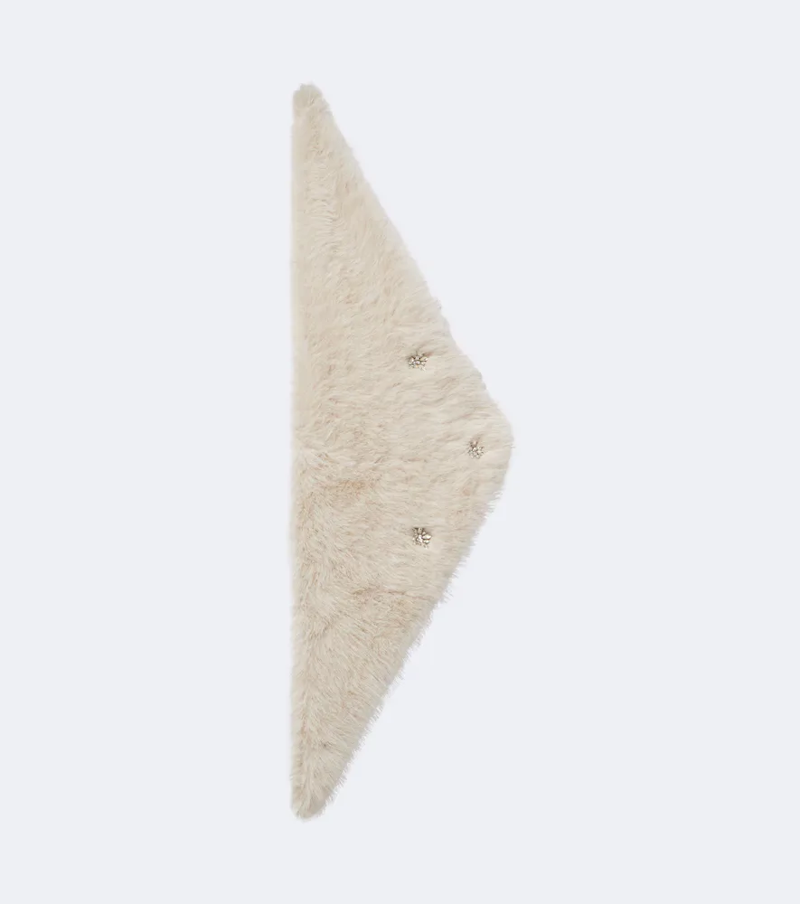 Crystal-Embellished Scarf by Simone Rocha