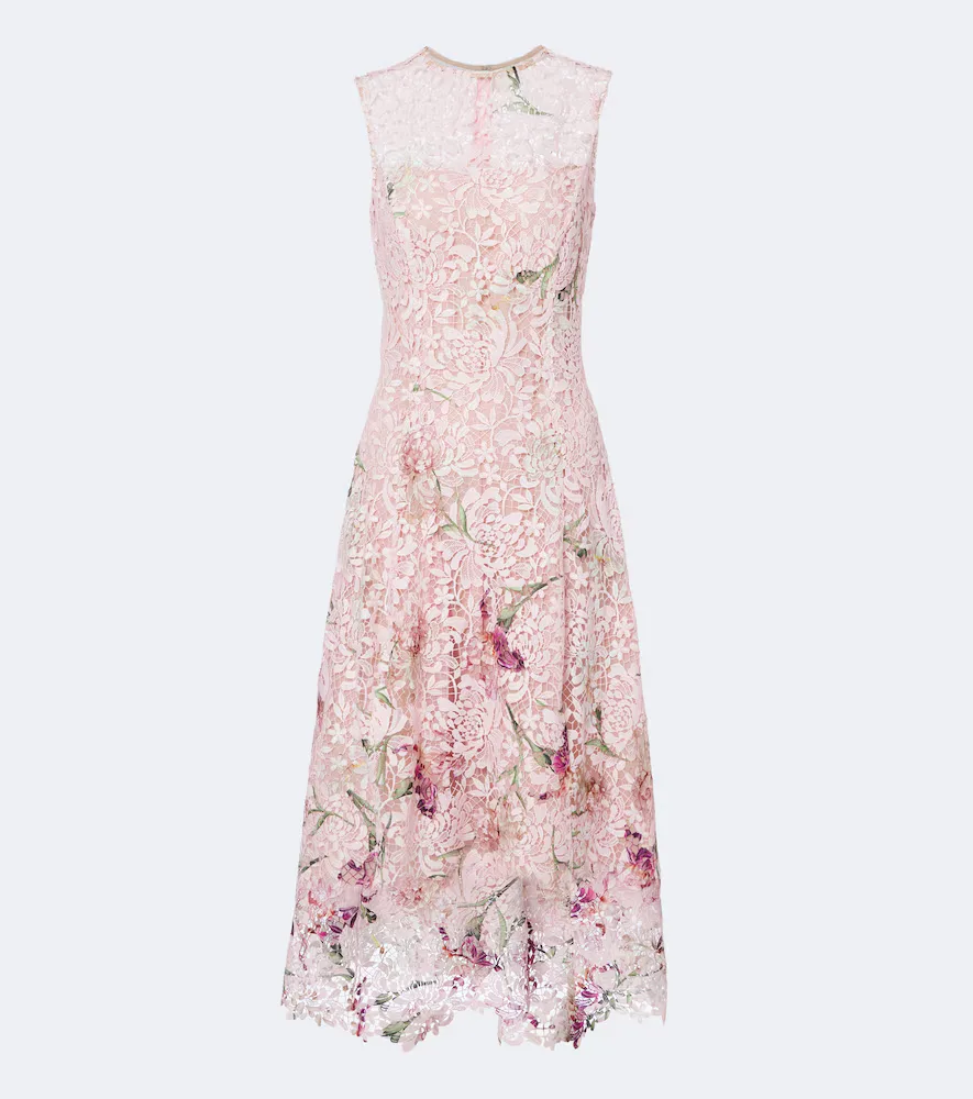 Floral Guipure Lace Cocktail Dress