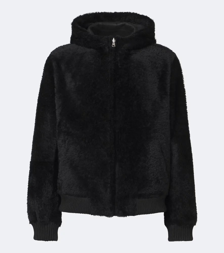 Novel Reversible Hooded Shearling Jacket by Arma