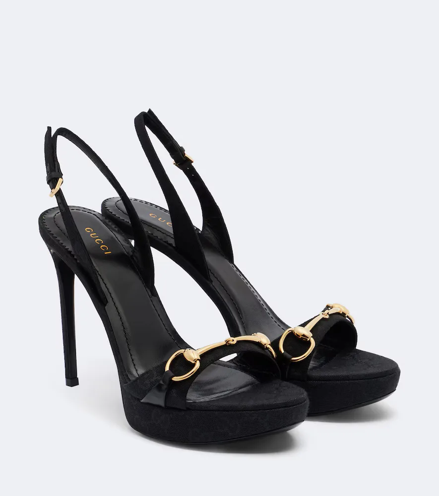 Donna Horsebit Slingback Sandals by Gucci
