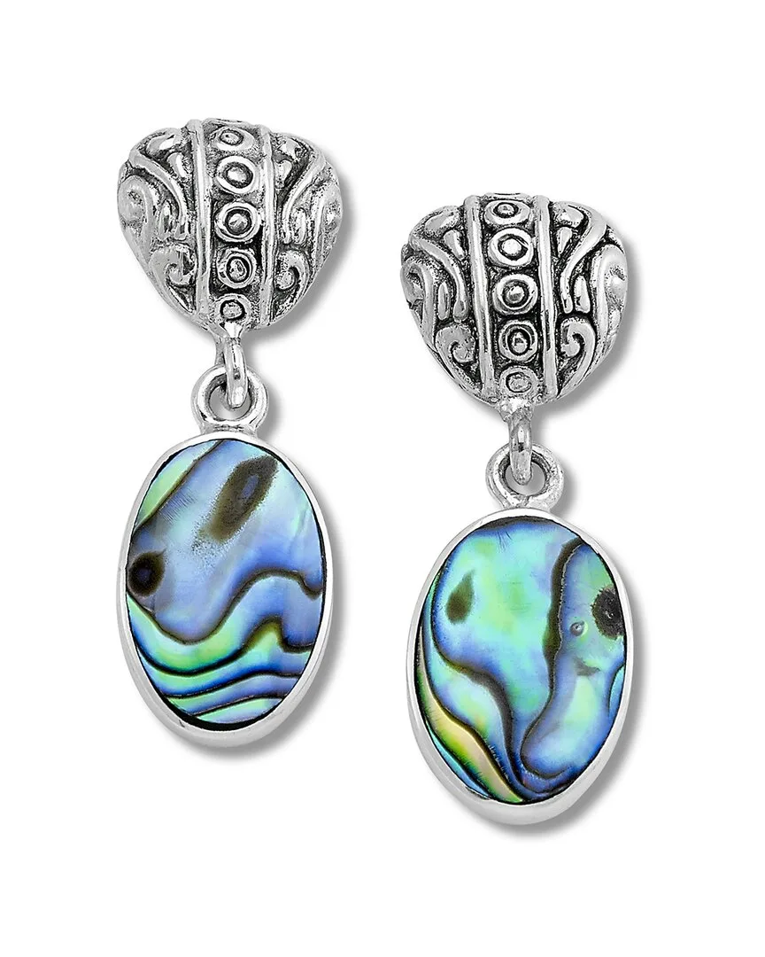 Silver Pearl Filigree Earrings by Samuel B