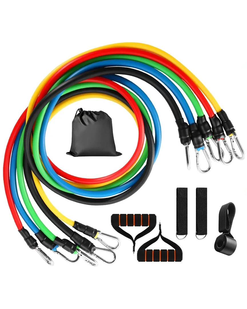 11Pc Resistance Bands Set by Fresh Fab Finds