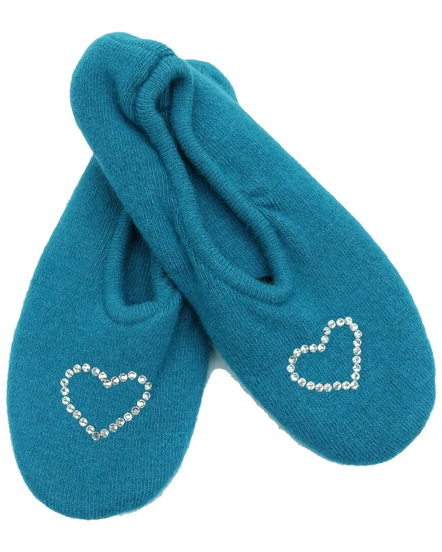 Ballerina Slippers with Hotfix Stones Heart by Portolano