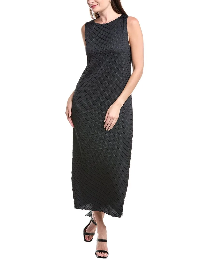 Diamond Plisse Sleeveless Midi Dress by Lafayette 148 New York