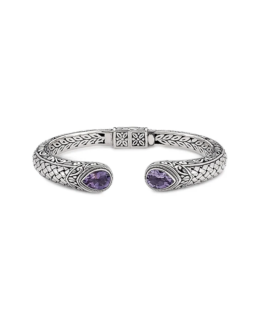 Silver 4.40 ct. tw. Amethyst Bracelet by Samuel B
