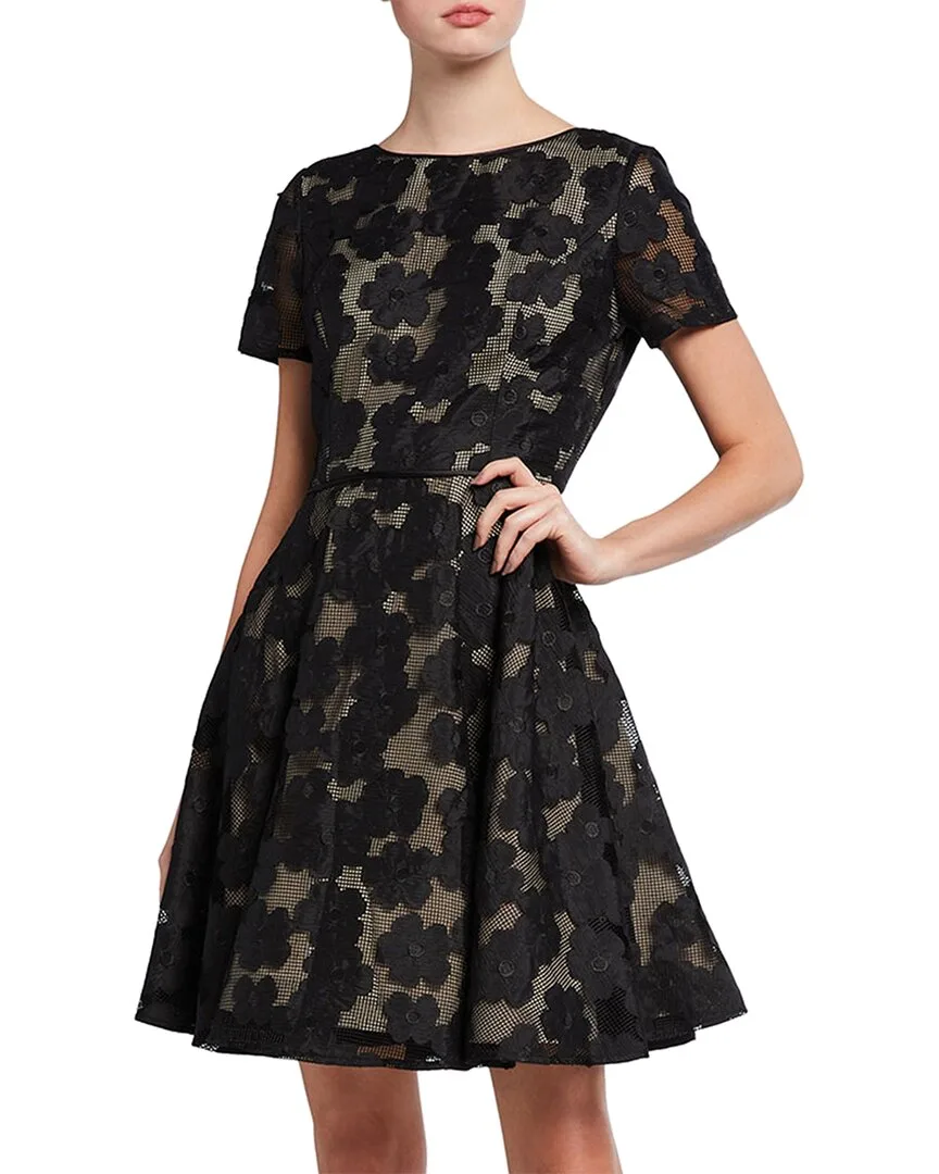 Fit & Flare Novelty Embroidered Midi Dress