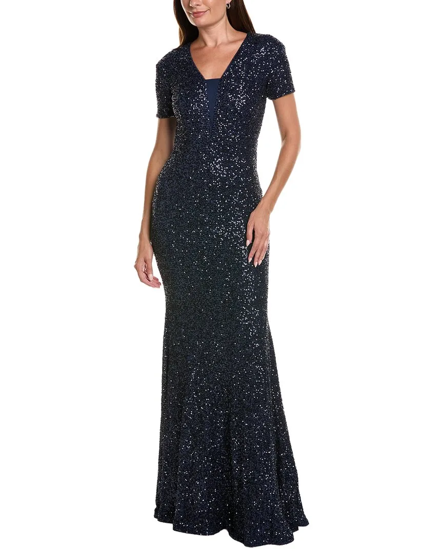 Velvet Sequin Maxi Dress
