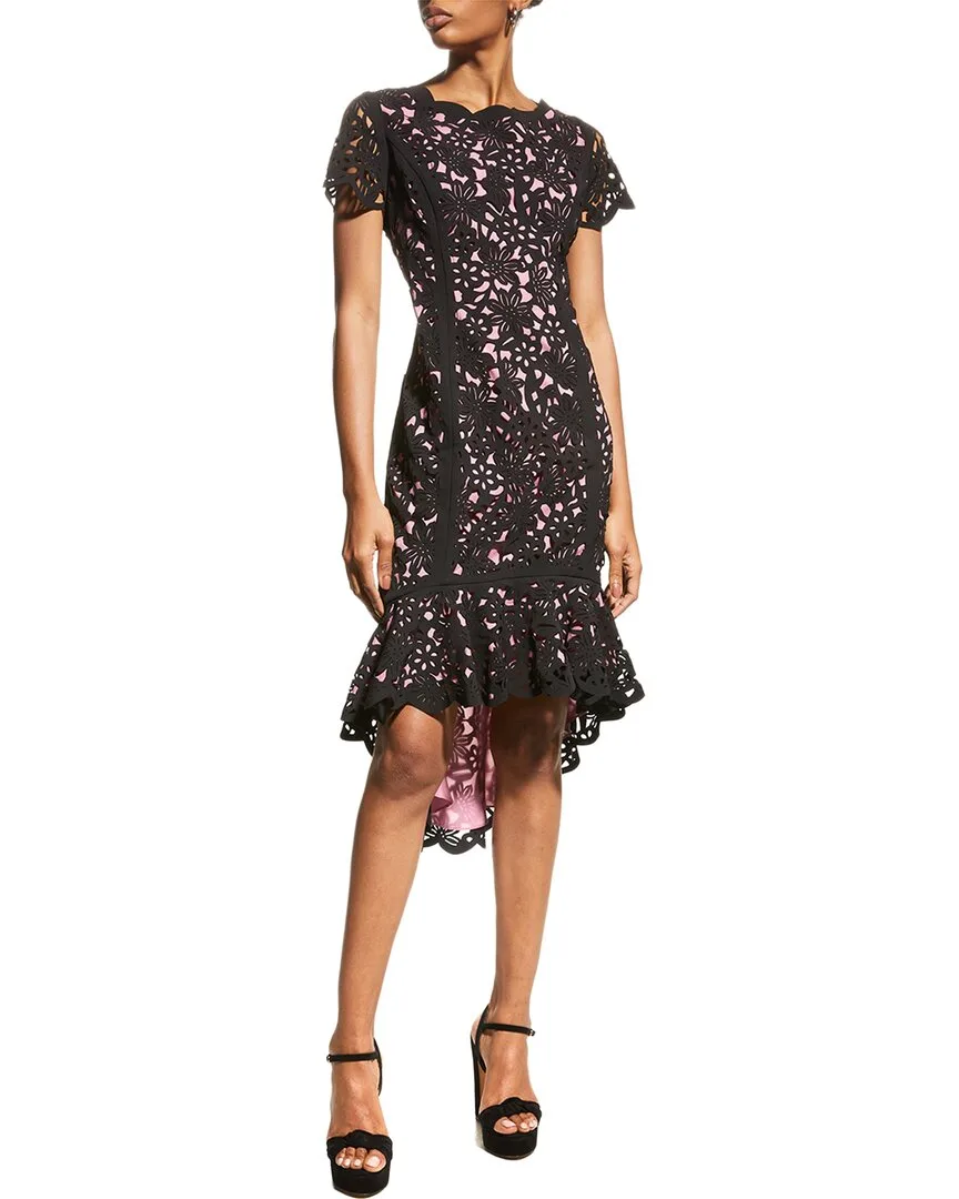 Focus by Shani Hi-Lo Laser Cutting Dress by Shani