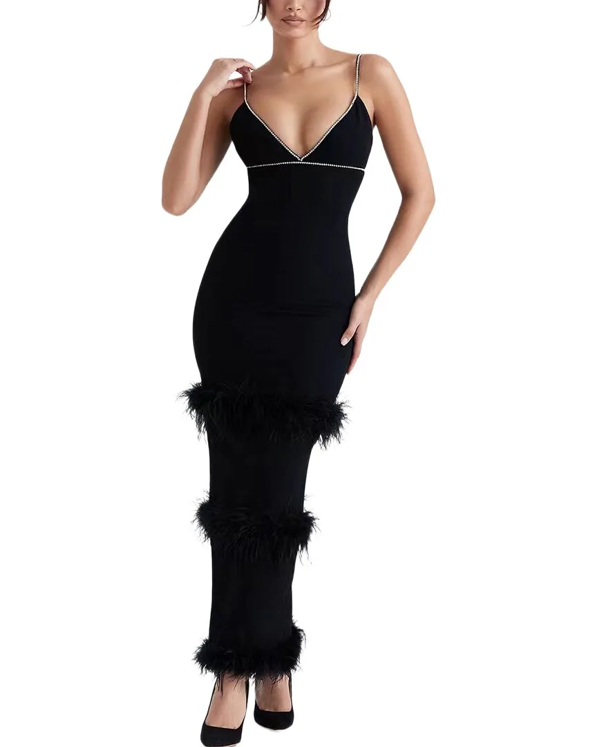 Solid Maxi Dress by Dilireba