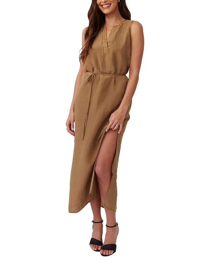 Sleeveless Belted Linen-Blend Maxi Dress by Bella Dahl