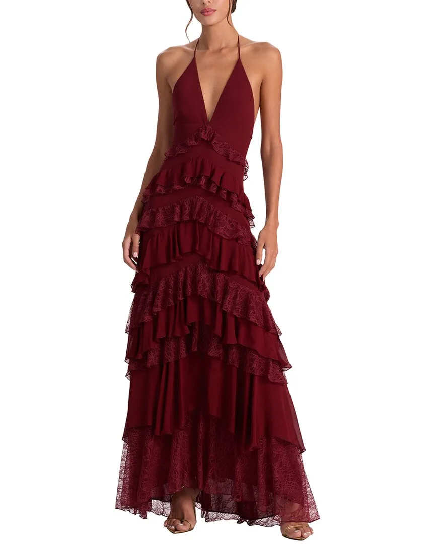 Liana Ruffle Maxi Dress by Alice + Olivia
