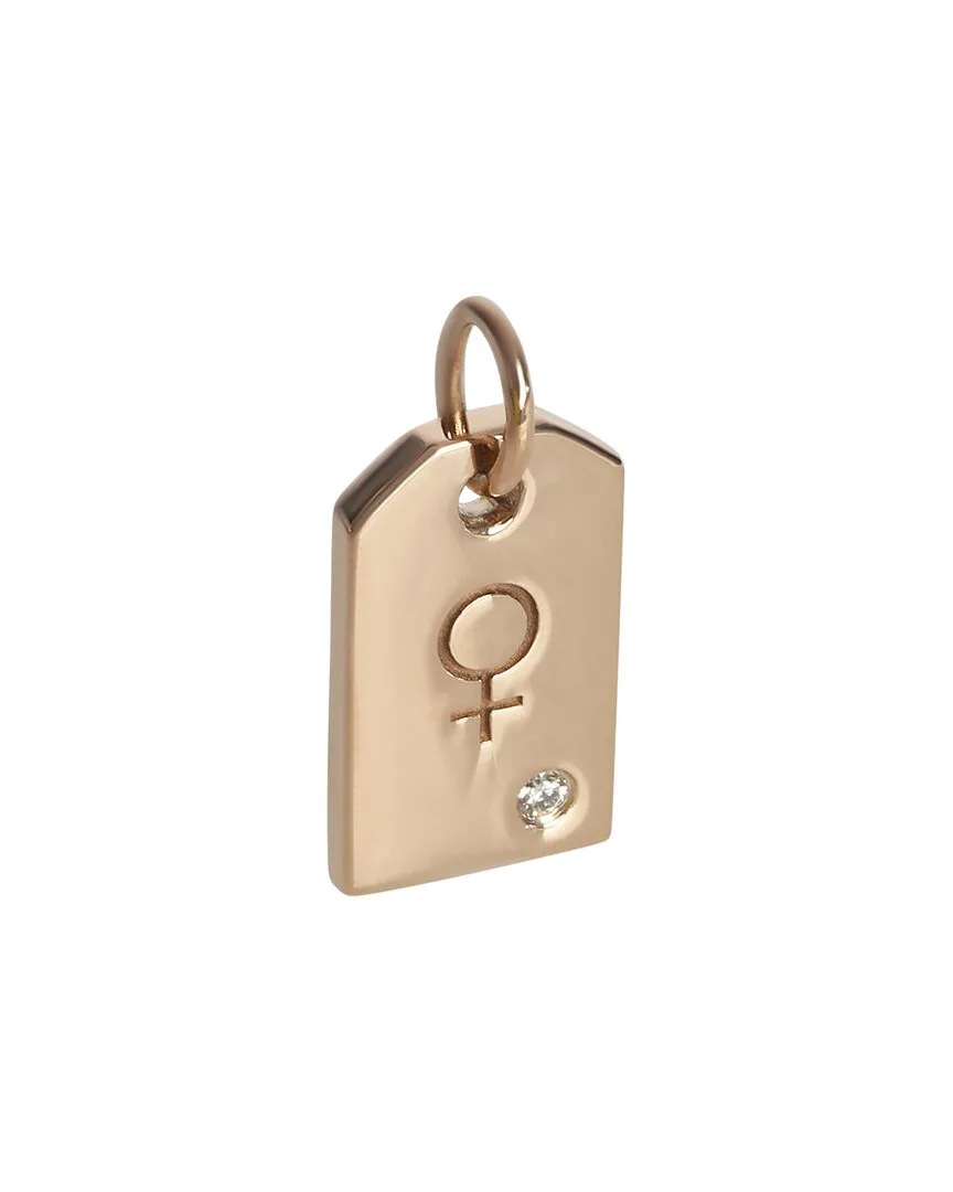 Mini Tag Rose Gold 0.01 ct. tw. Diamond Pendant (authentic Pre-Loved) by Tiffany & Co.