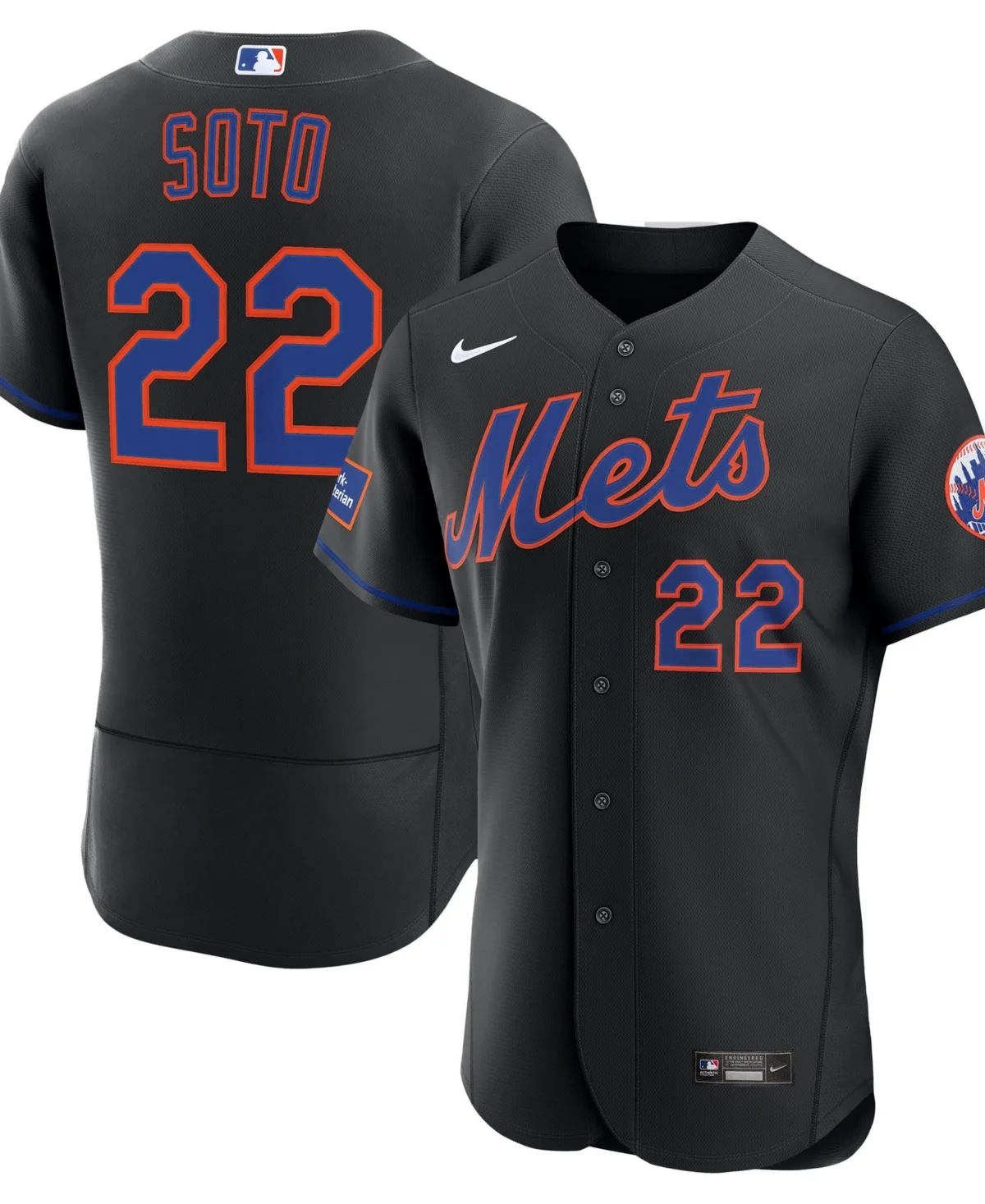 Juan Soto New York Mets Alternate Authentic Sponsor Patch Jersey by Nike