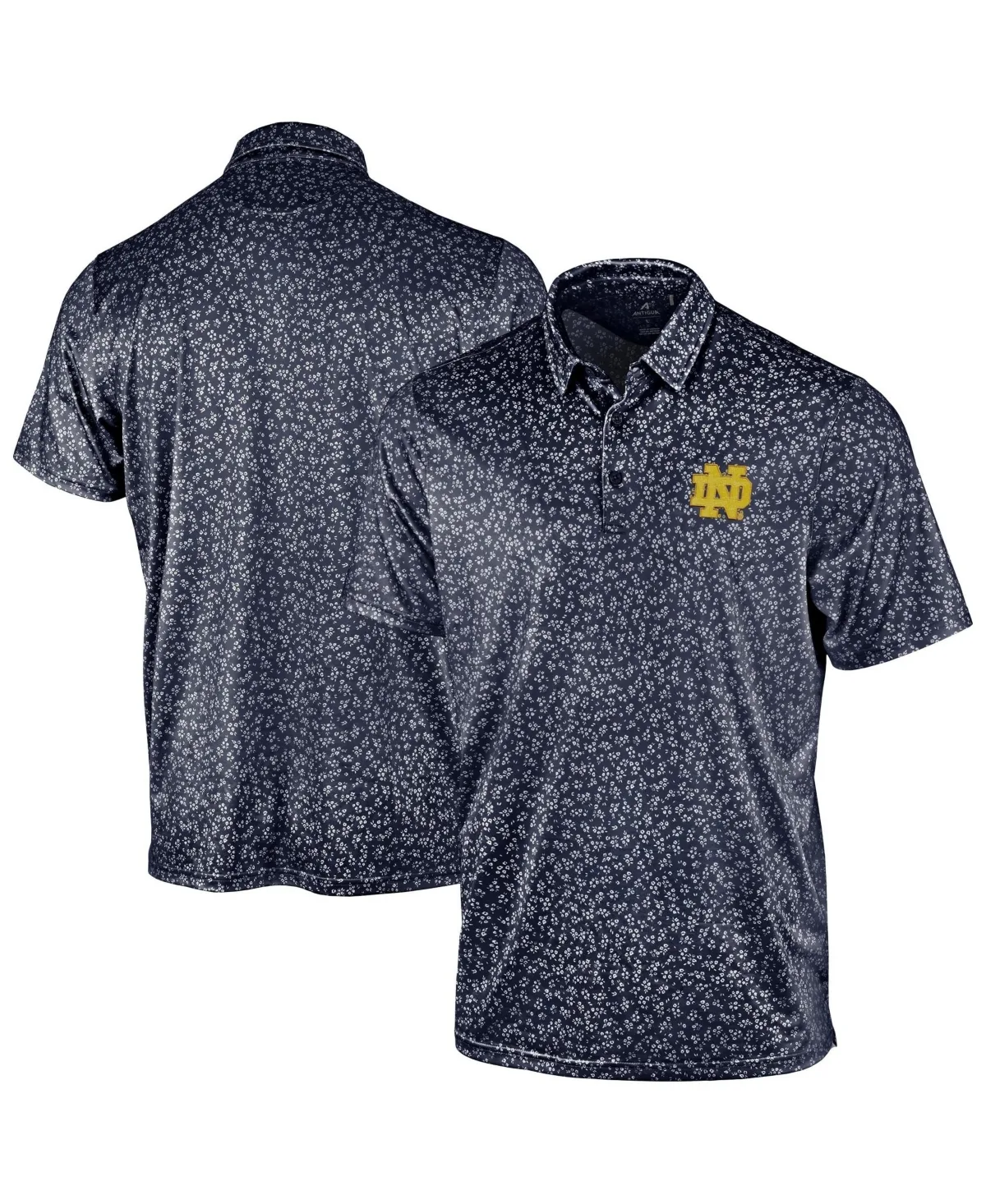 Notre Dame Fighting Irish Mono Floral Polo Shirt
