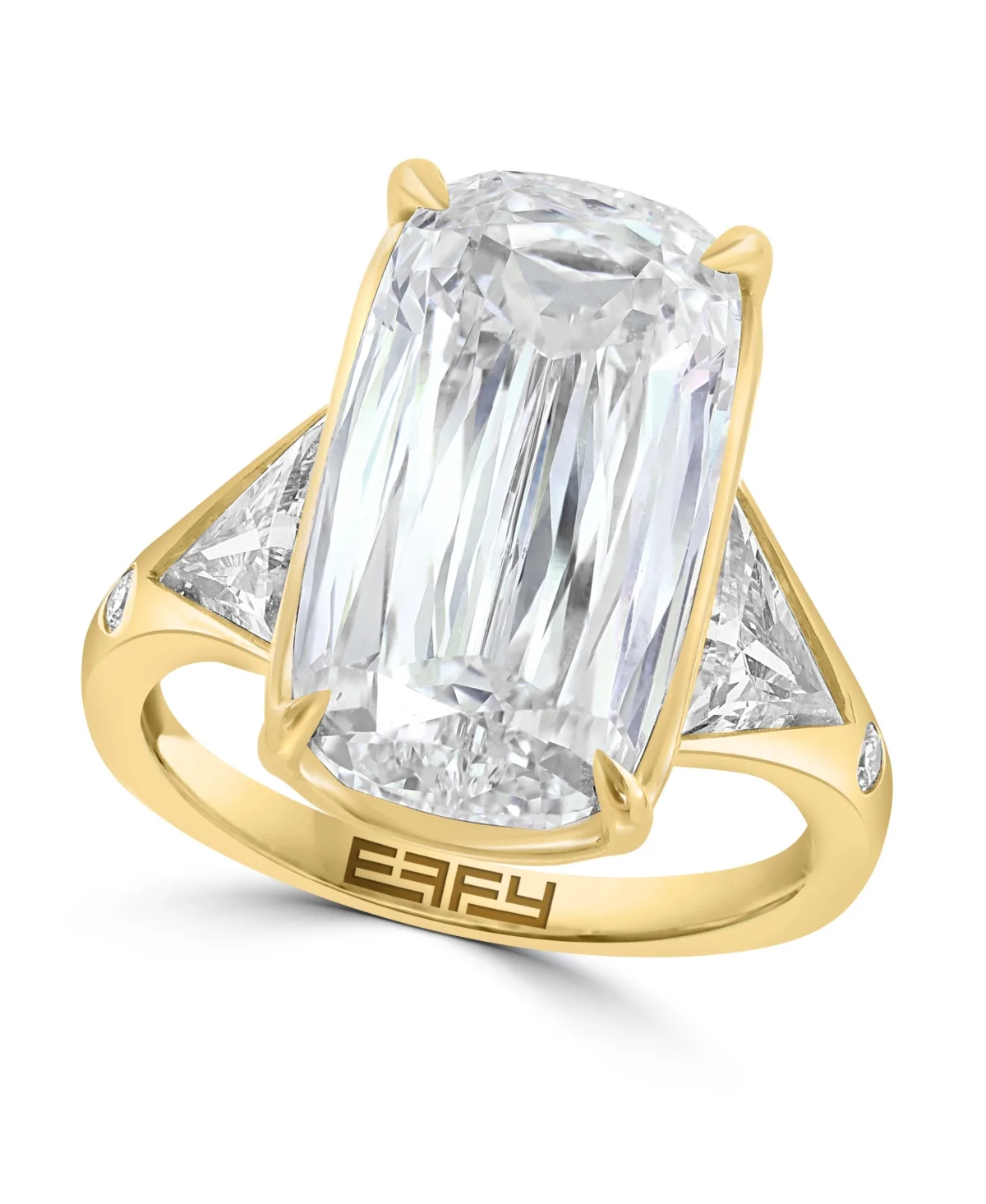 Lab Grown Diamond Three Stone Ring (11-1/5 ct. t.w.) in 14K Yellow Gold