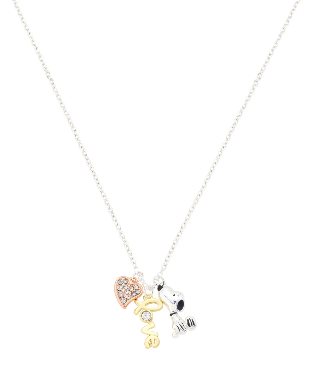 Crystal Heart Love Pendant Necklace with Lobster Clasp by Unwritten