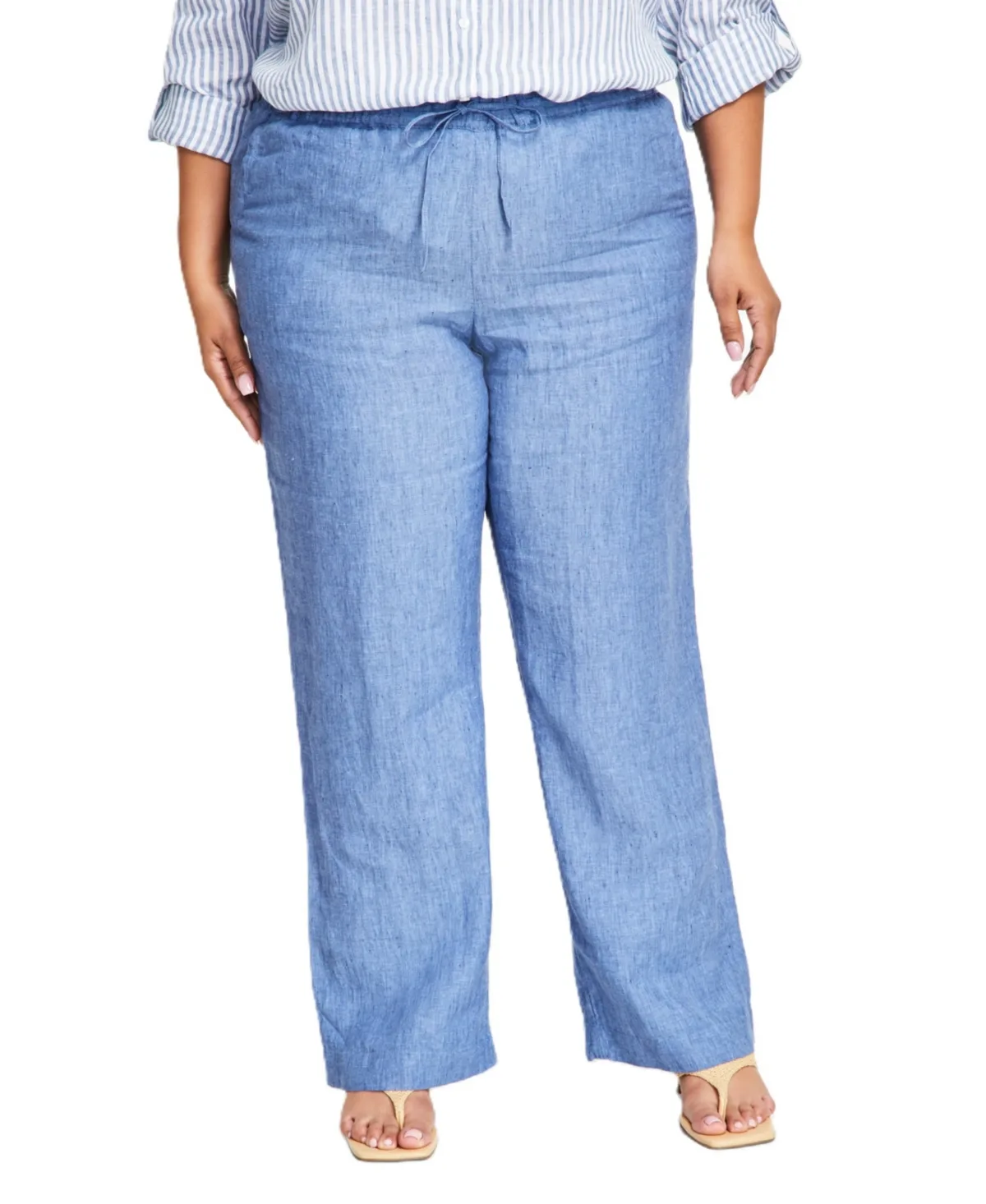 Wide Leg Linen Pants by Charter Club