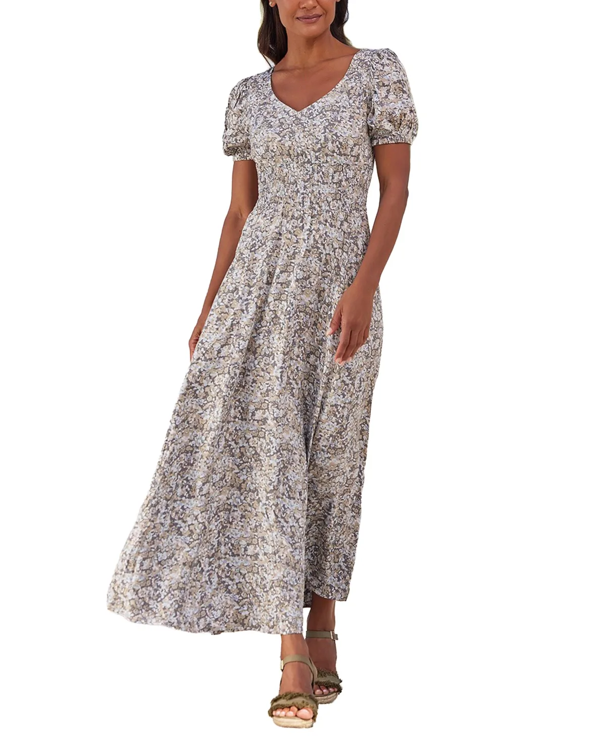 Floral Print Maxi Dress by Lascana