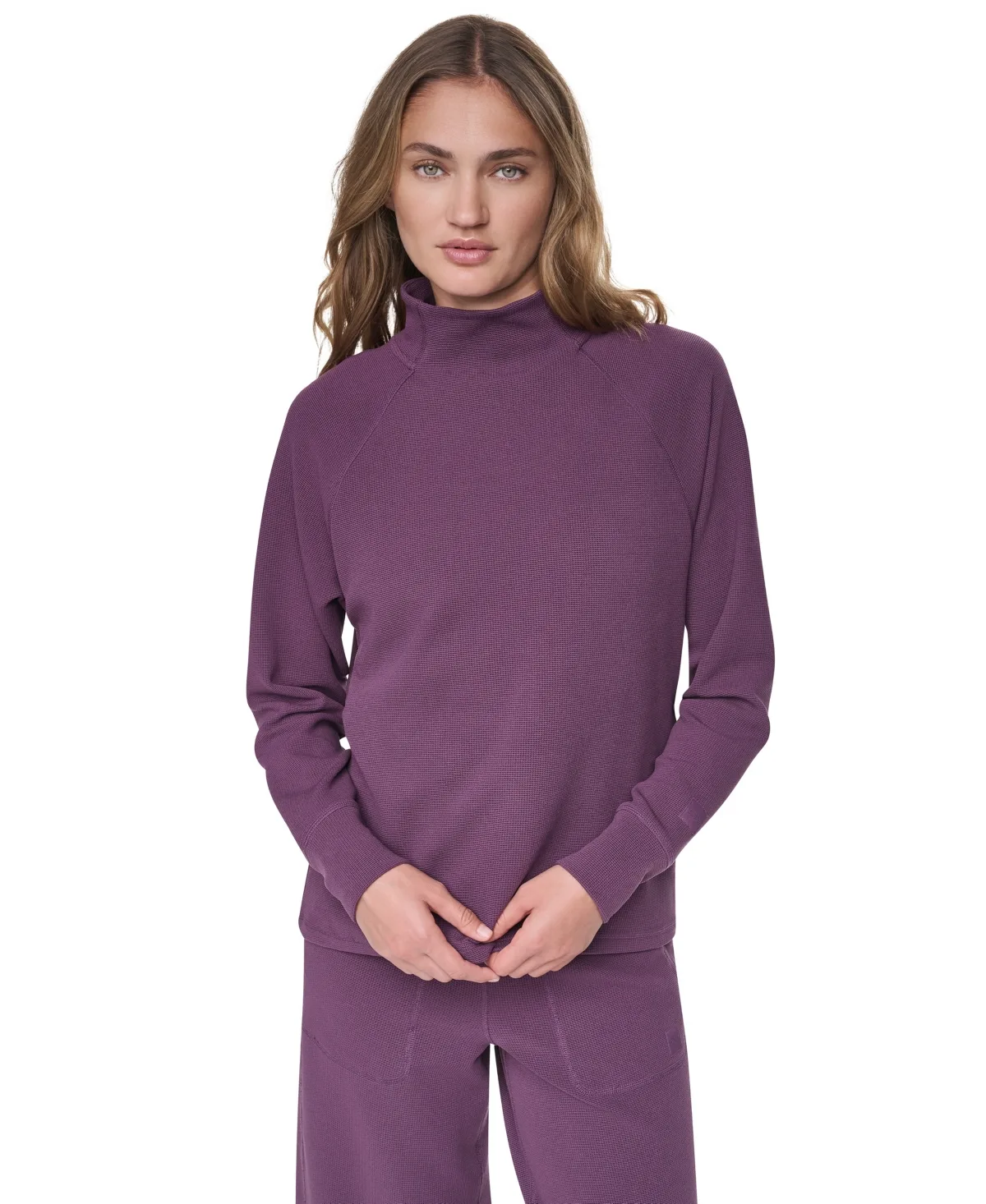 Dkny Sport Thermal Funnel-Neck Raglan Pullover by DKNY