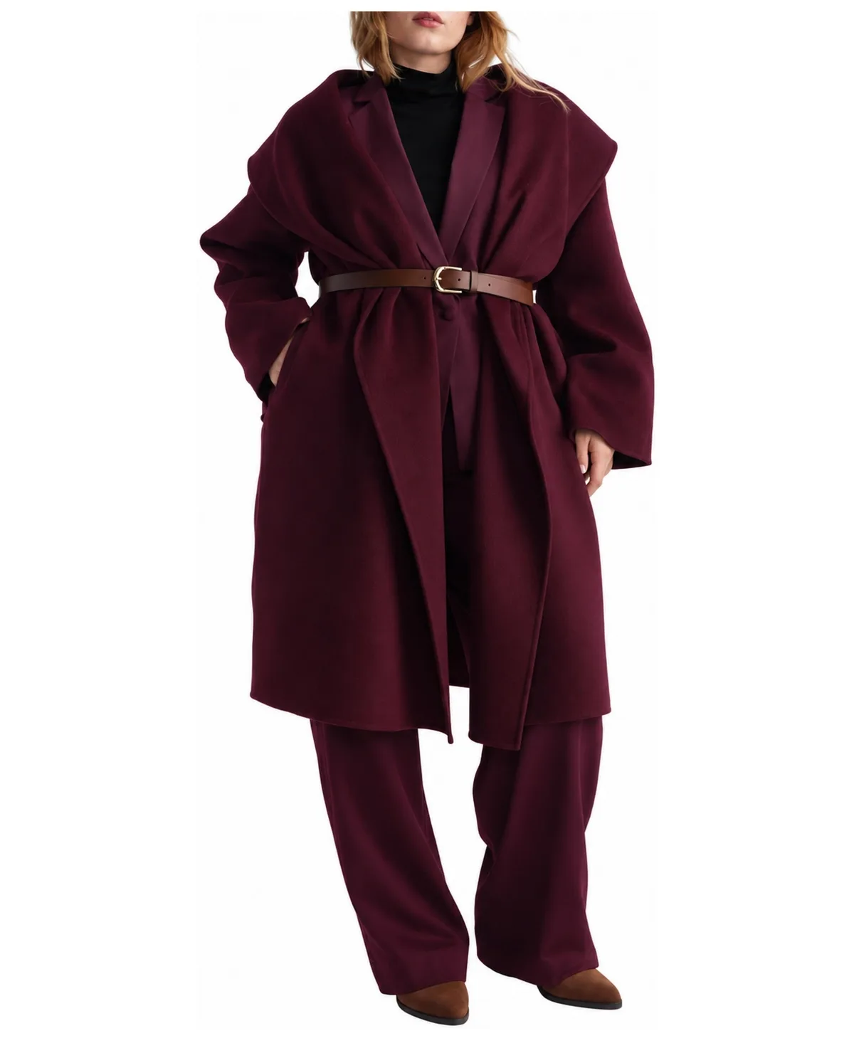 Asha Double Face Wool-Blend Coat by Universal Standard