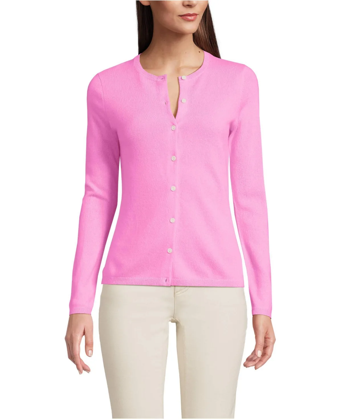 Classic Cashmere Cardigan Sweater by Lands' End